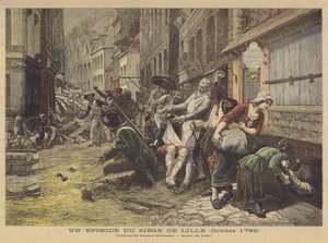 An Episode from the Siege of Lille (October 1792) by Gaston Melingue