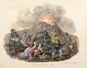 The Descent of Mount Vesuvius by Gatti and Dura