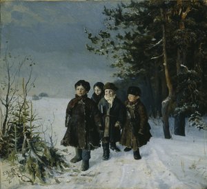 Return from School by Gavriil Fyodorovich Rybakov