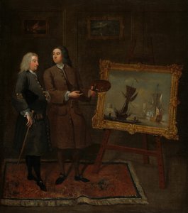 Thomas Walker and Peter Monamy, c. 1735 by Gawen Hamilton