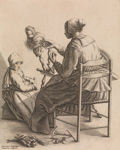 A Woman Spinning