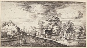Bridge at Maarssen by Geertruyt Roghman