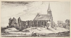 View Towards the Church in Sloten by Geertruyt Roghman