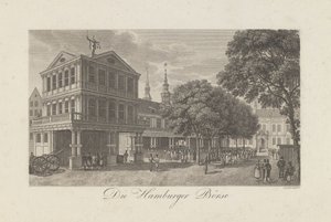 The Old Exchange in Hamburg, 1822
