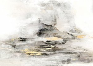 Abstract Gold Landscape