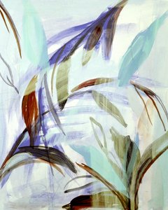 Flowing Abstract Leaves by Gemma Bardot