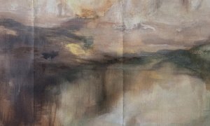 Misty Abstract Landscape by Gemma Bardot