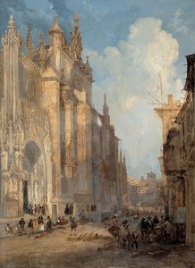 Seville Cathedral on the Side of the Steps