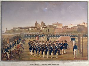 The Shooting of Pantaleon German de Ribon and His 8 Companions in Cartagena on 24th February, 1816 by Generoso Jaspe