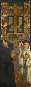 Cardinal Bessarion and Two Members of the Scuola della Carità in Prayer with the Bessarion Reliquary by Gentile Bellini