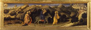 Flight to Egypt (Predella of the Adoration of the Magi, Pala Strozzi) by Gentile da Fabriano