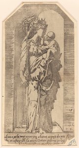 The Crowned Virgin in a Niche by Geoffroy Dumoûtier