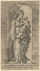 The Virgin and Child in a Niche, 1543 by Geoffroy Dumoûtier