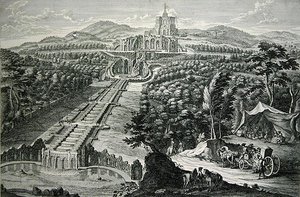 View Over the Octagon and the Cascades, Engraved by W.C. Mayr by Georg (after) Finck or Fuenck
