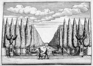 Chateau and Garden Design, 1664 by Georg Andreas Bockler