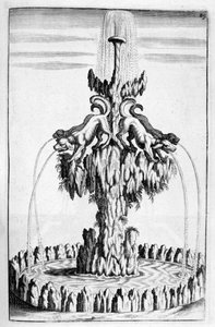 Fountain with Dog Design by Georg Andreas Bockler