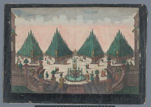 View of a Cypress Garden in Constantinople by Georg Balthasar Probst (possibly)