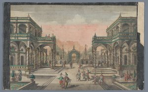 View of an Avenue Leading to a Cypress Garden in Constantinople (Walks of the Grand Sultan towards the Cypress Garden)