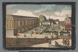 View of the Royal Palace and the Monastery of the Capuchin Friars in Wroclaw by Georg Balthasar Probst (possibly)