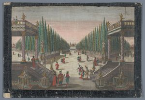 View of an Avenue in a Cypress Garden in Constantinople by Georg Balthasar Probst