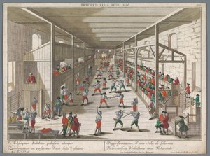 View of a Fencing School by Georg Balthasar Probst