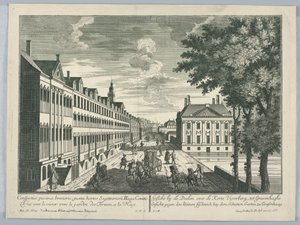 Peep-show, View of the Pond Near the Shooting Garden in the Hague by Georg Balthasar Probst