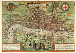 A View of London by Georg Braun