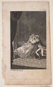 Illustration with a Loving Couple