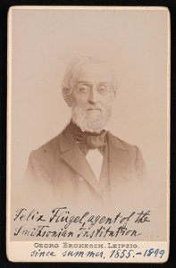 Portrait of Felix Flugel by Georg Conrad Adolph Brokesch