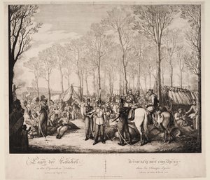 Bivouac of the Cossacks at the Avenue des Champs-Elysées in Paris on April 1814, 1814