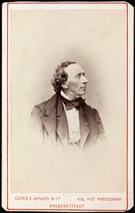 Portrait of Hans Christian Andersen (1805-1875) by Georg Emil Hansen