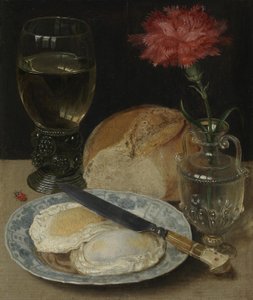 Still Life with Fried Eggs by Georg Flegel