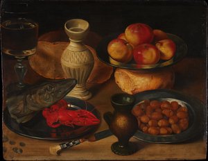 Still Life with Pike’s Head by Georg Flegel