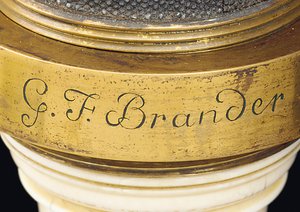 Compound box-type microscope, c.1775 by Georg Friedrich Brander