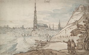 View of Landshut by Georg Hoefnagel