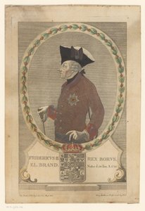Portrait of Frederick the Great by Georg Mathäus Probst