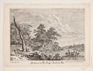 River Scene by Georg Mathias Fuchs