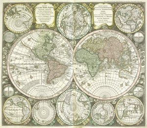 Map of the World by Georg Matthäus Seutter