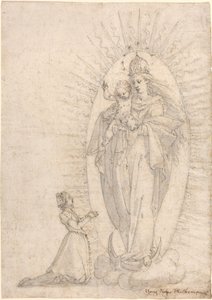 Madonna and Child Appearing to a Supplicant by Georg Neher