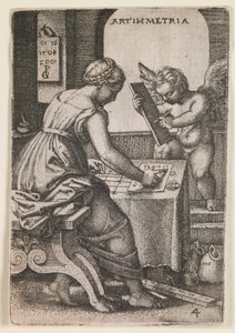 Arithmetica, from the series “The Liberal Arts” by Georg Pencz