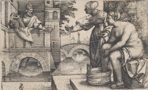 David and Bathsheba by Georg Pencz