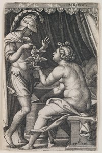 Medea and Jason by Georg Pencz