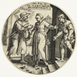 Sheltering Strangers, from The Seven Acts of Mercy by Georg Pencz