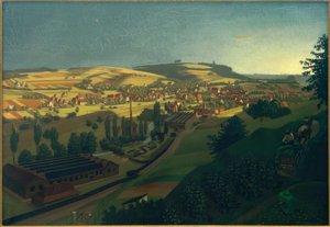 G. Scholz, View of Grötzingen