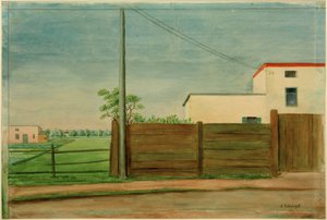 Houses in Pasing by Georg Schrimpf