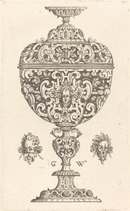Goblet Decorated with a Masque with Open Mouth by Georg Wechter I