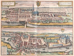 Husum, Germany, Illustration from Civitates Orbis Terrarum by Georg Braun und Franz Hogenberg