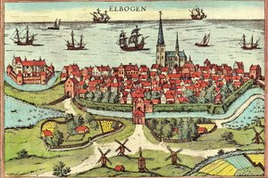 Malmo, Sweden by Georg and Hogenberg Franz (1535 90) Braun