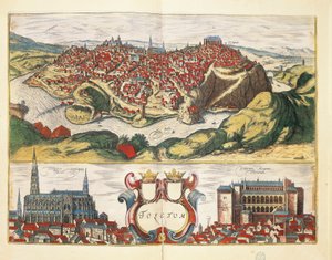 City of Toledo from Civitates Orbis Terrarum by Georg Braun and Hogenberg Franz