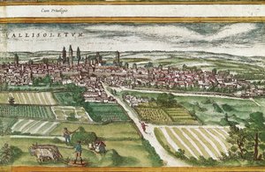 Agricultural Land Near Valladolid, in Civitatis Orbis Terrarum, by Franz Hogenberg (1535-1590) by Georg Braun and Hogenberg Franz